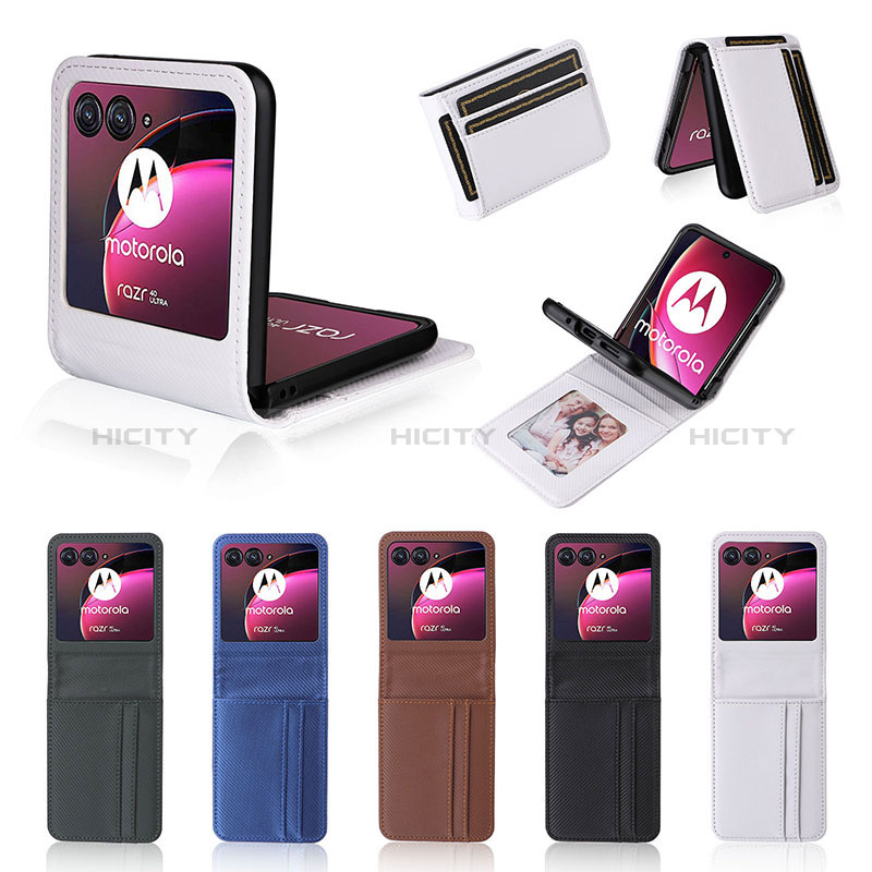 Funda Silicona Goma de Cuero Carcasa BY1 para Motorola Moto Razr 40 Ultra 5G