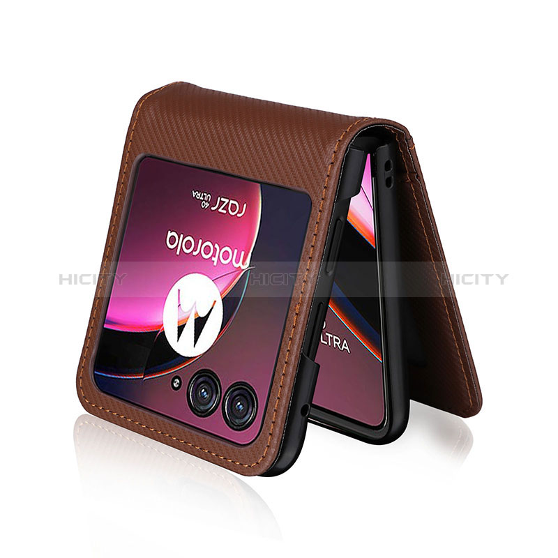 Funda Silicona Goma de Cuero Carcasa BY2 para Motorola Moto Razr 40 Ultra 5G