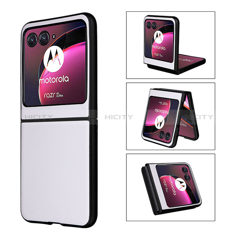 Funda Silicona Goma de Cuero Carcasa BY3 para Motorola Moto Razr 40 Ultra 5G