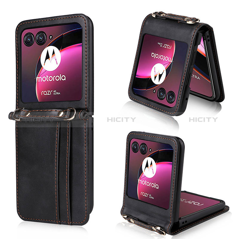 Funda Silicona Goma de Cuero Carcasa BY5 para Motorola Moto Razr 40 Ultra 5G