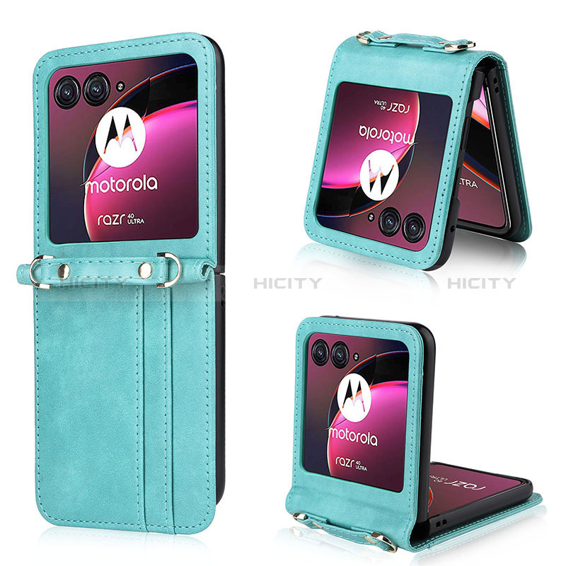 Funda Silicona Goma de Cuero Carcasa BY5 para Motorola Moto Razr 40 Ultra 5G