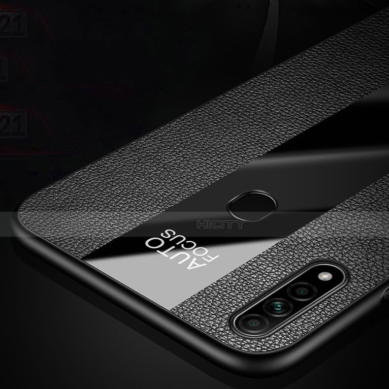 Funda Silicona Goma de Cuero Carcasa con Magnetico Anillo de dedo Soporte para Oppo A8