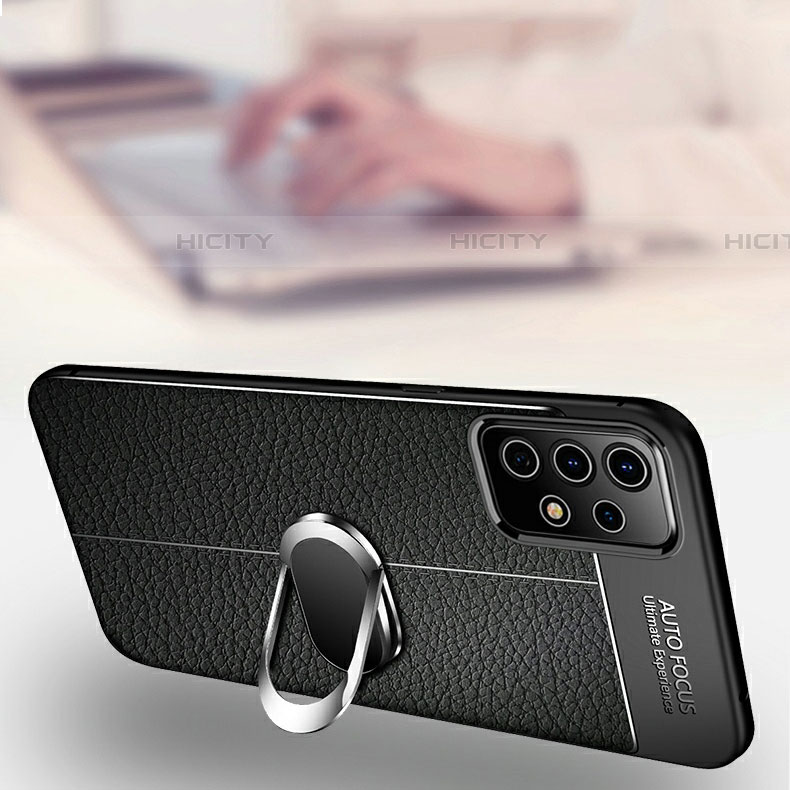 Funda Silicona Goma de Cuero Carcasa con Magnetico Anillo de dedo Soporte para Samsung Galaxy A33 5G