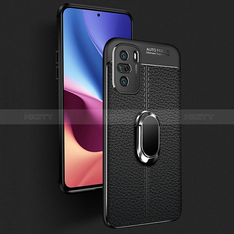 Funda Silicona Goma de Cuero Carcasa con Magnetico Anillo de dedo Soporte para Xiaomi Mi 11i 5G