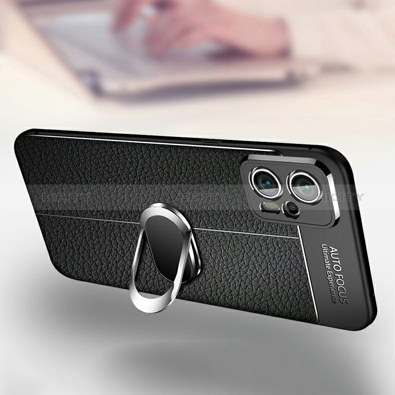 Funda Silicona Goma de Cuero Carcasa con Magnetico Anillo de dedo Soporte para Xiaomi Poco X4 GT 5G