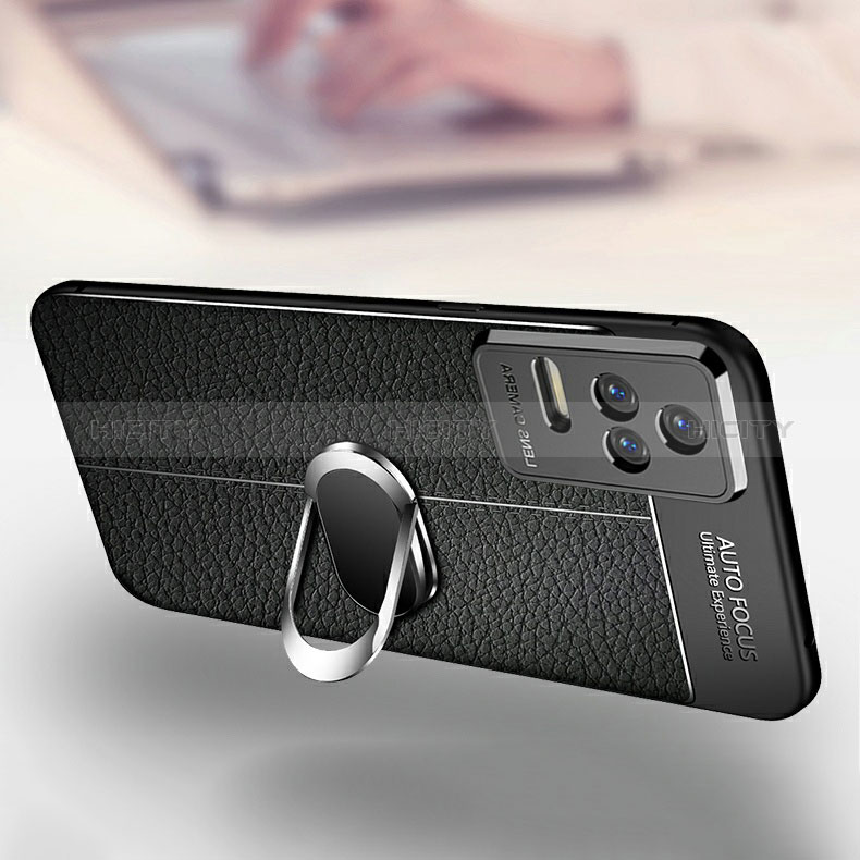 Funda Silicona Goma de Cuero Carcasa con Magnetico Anillo de dedo Soporte para Xiaomi Redmi K40S 5G