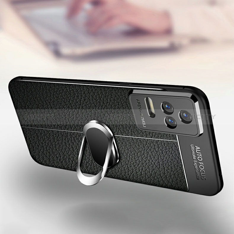 Funda Silicona Goma de Cuero Carcasa con Magnetico Anillo de dedo Soporte para Xiaomi Redmi K50 5G