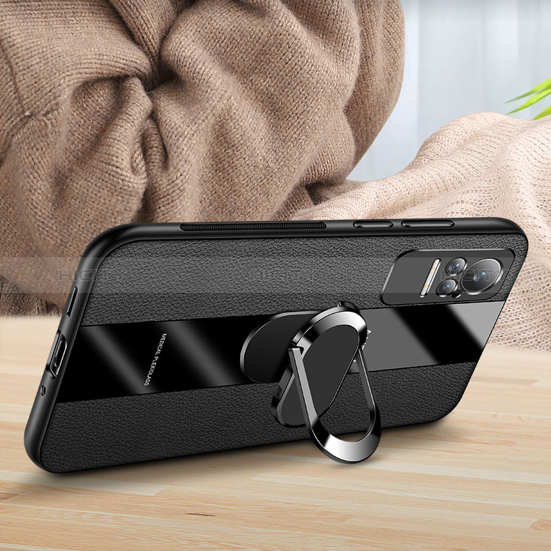 Funda Silicona Goma de Cuero Carcasa con Magnetico Anillo de dedo Soporte PB1 para Xiaomi Civi 1S 5G