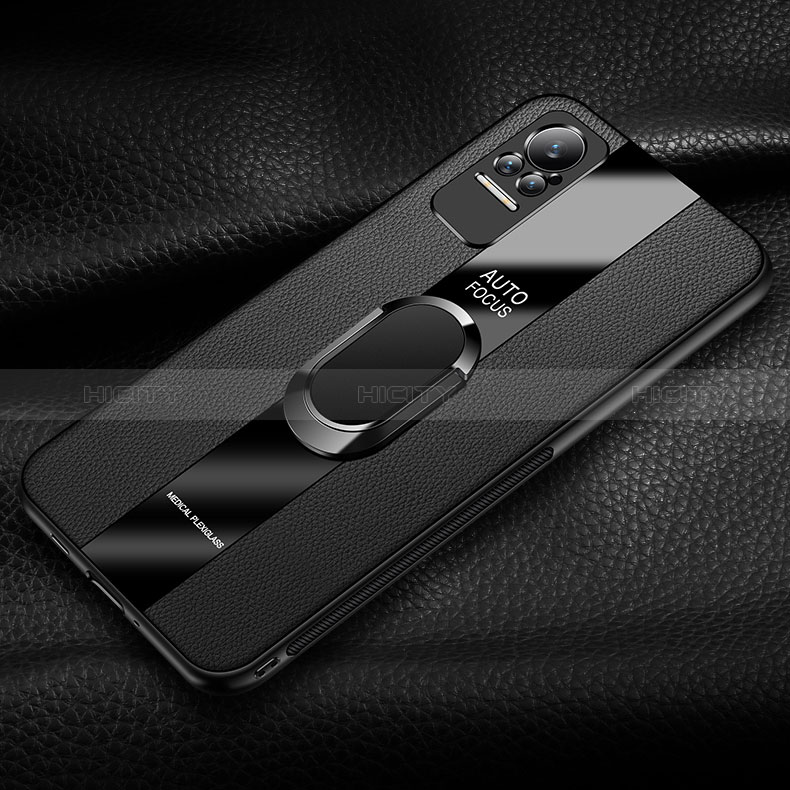 Funda Silicona Goma de Cuero Carcasa con Magnetico Anillo de dedo Soporte PB1 para Xiaomi Civi 1S 5G