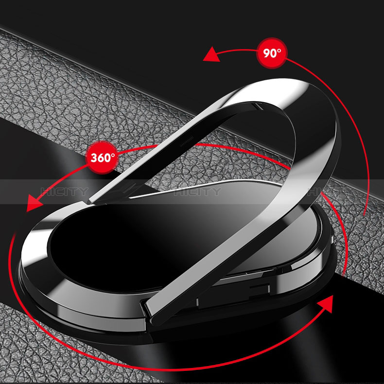 Funda Silicona Goma de Cuero Carcasa con Magnetico Anillo de dedo Soporte PB1 para Xiaomi Mi 11i 5G