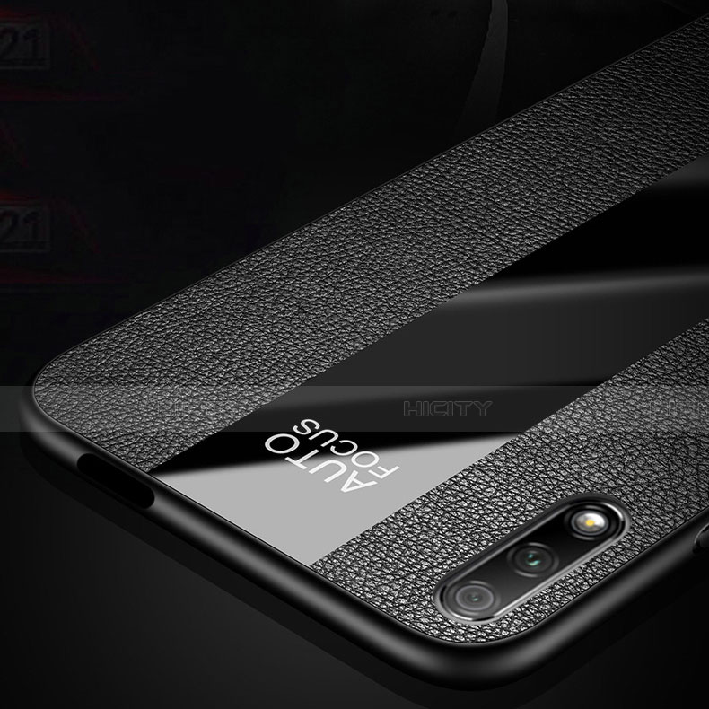 Funda Silicona Goma de Cuero Carcasa con Magnetico Anillo de dedo Soporte S01 para Huawei P Smart Z (2019)