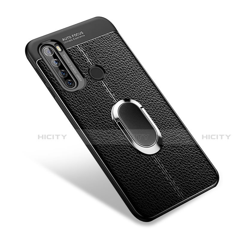 Funda Silicona Goma de Cuero Carcasa con Magnetico Anillo de dedo Soporte S03 para Xiaomi Redmi Note 8T