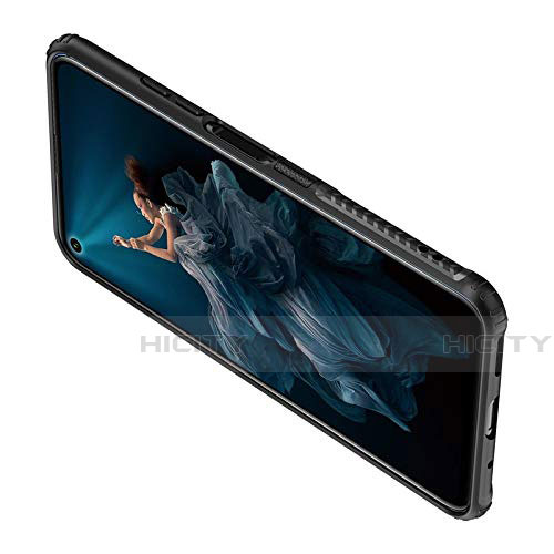 Funda Silicona Goma de Cuero Carcasa con Magnetico Anillo de dedo Soporte T04 para Huawei Honor 20 Pro