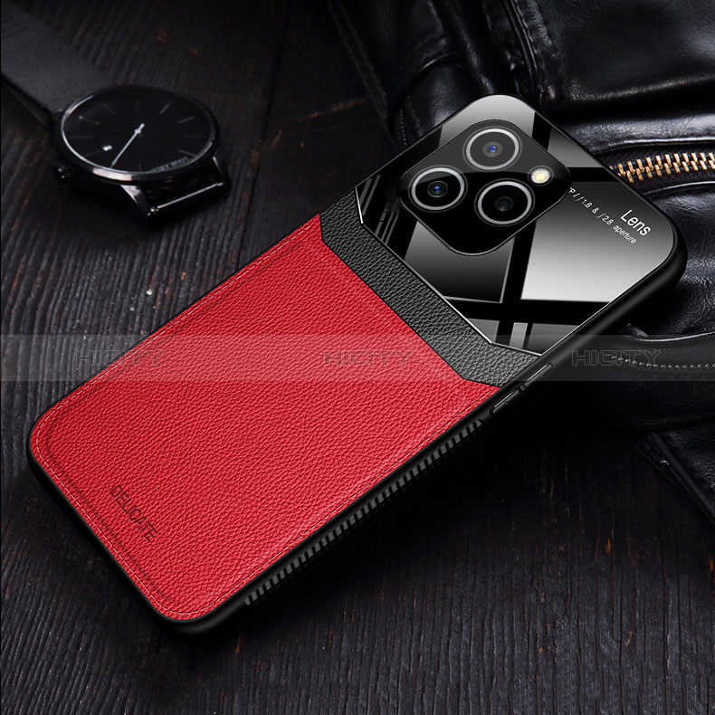 Funda Silicona Goma de Cuero Carcasa con Magnetico FL1 para Huawei Honor 60 SE 5G