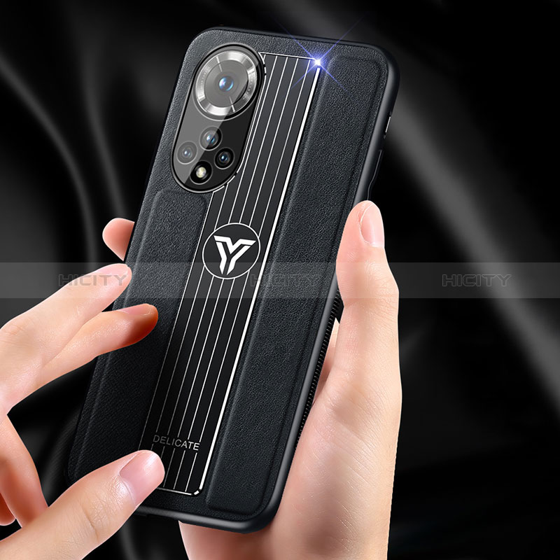 Funda Silicona Goma de Cuero Carcasa con Magnetico FL1 para Huawei Nova 9