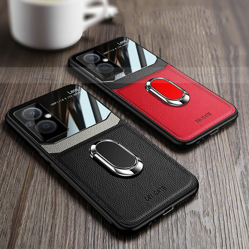 Funda Silicona Goma de Cuero Carcasa con Magnetico FL1 para Oppo Reno8 Lite 5G