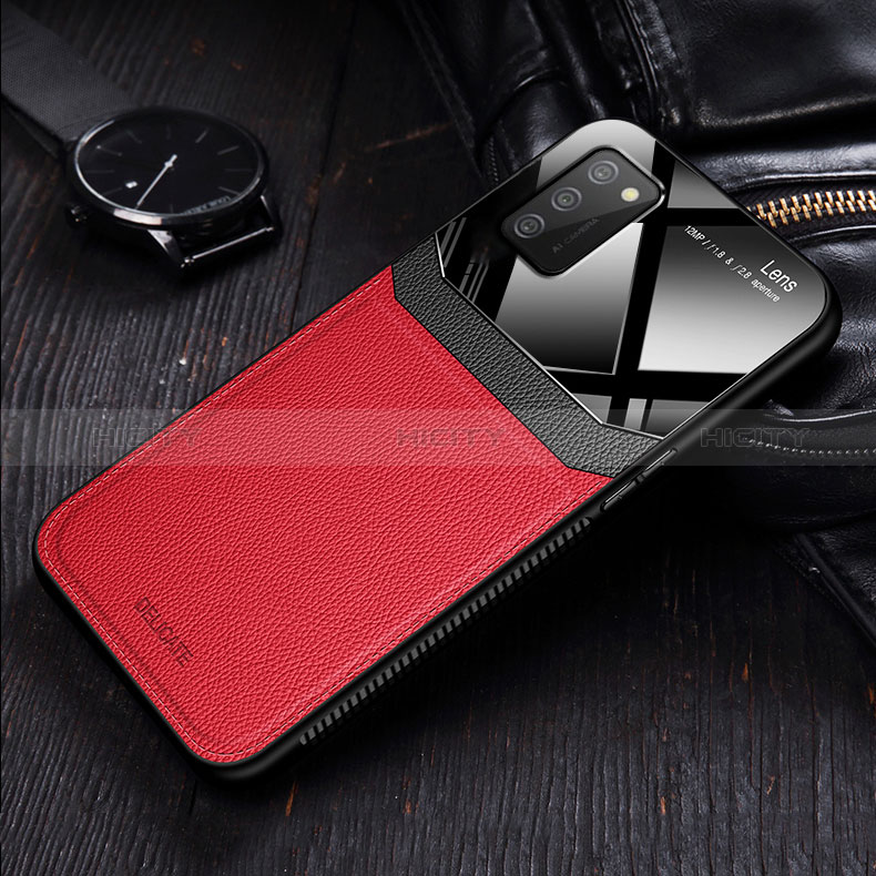 Funda Silicona Goma de Cuero Carcasa con Magnetico FL1 para Samsung Galaxy A02s