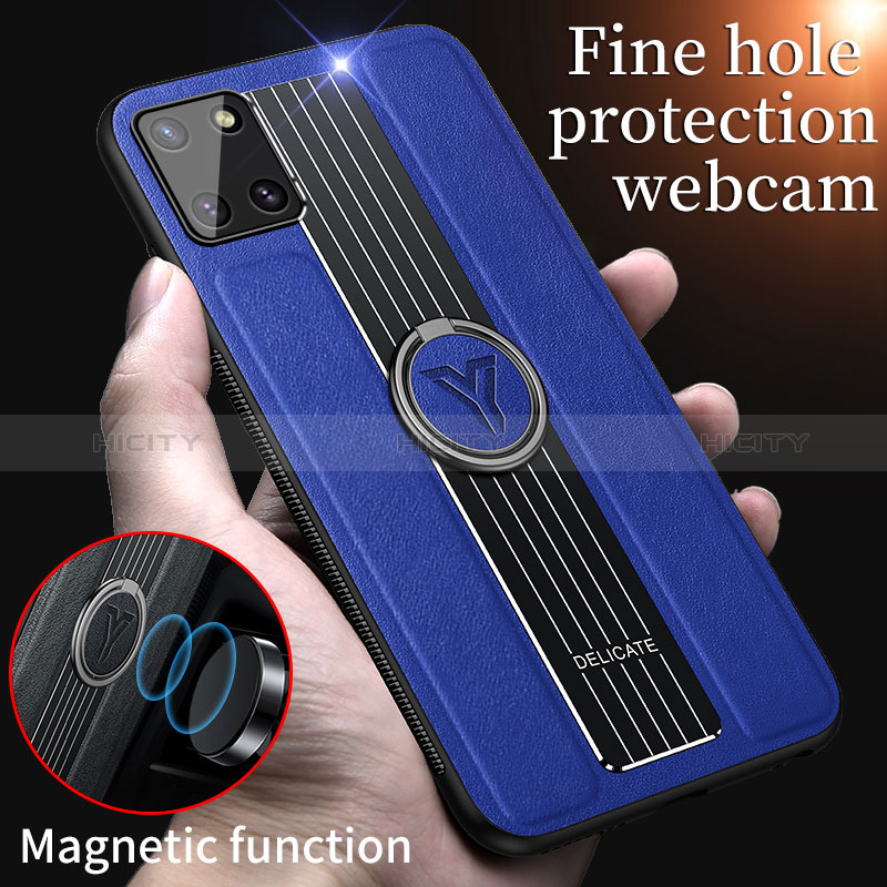 Funda Silicona Goma de Cuero Carcasa con Magnetico FL1 para Samsung Galaxy Note 10 Lite