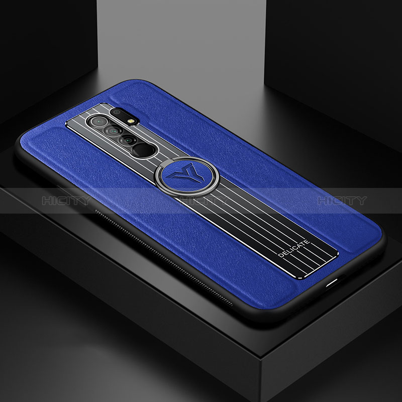 Funda Silicona Goma de Cuero Carcasa con Magnetico FL1 para Xiaomi Poco M2