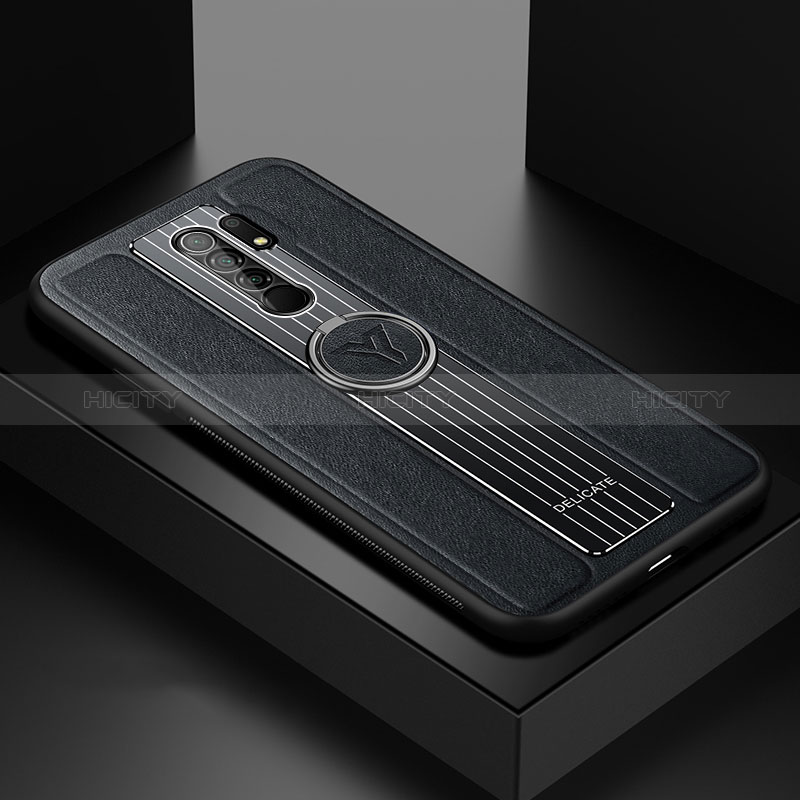 Funda Silicona Goma de Cuero Carcasa con Magnetico FL1 para Xiaomi Poco M2