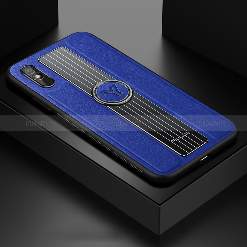 Funda Silicona Goma de Cuero Carcasa con Magnetico FL1 para Xiaomi Redmi 9AT