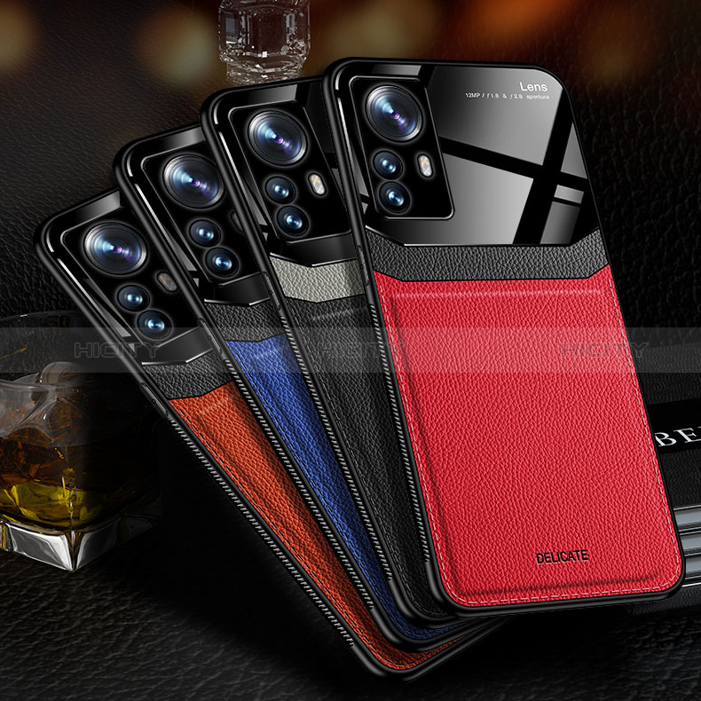 Funda Silicona Goma de Cuero Carcasa con Magnetico FL2 para Xiaomi Redmi K50 Ultra 5G