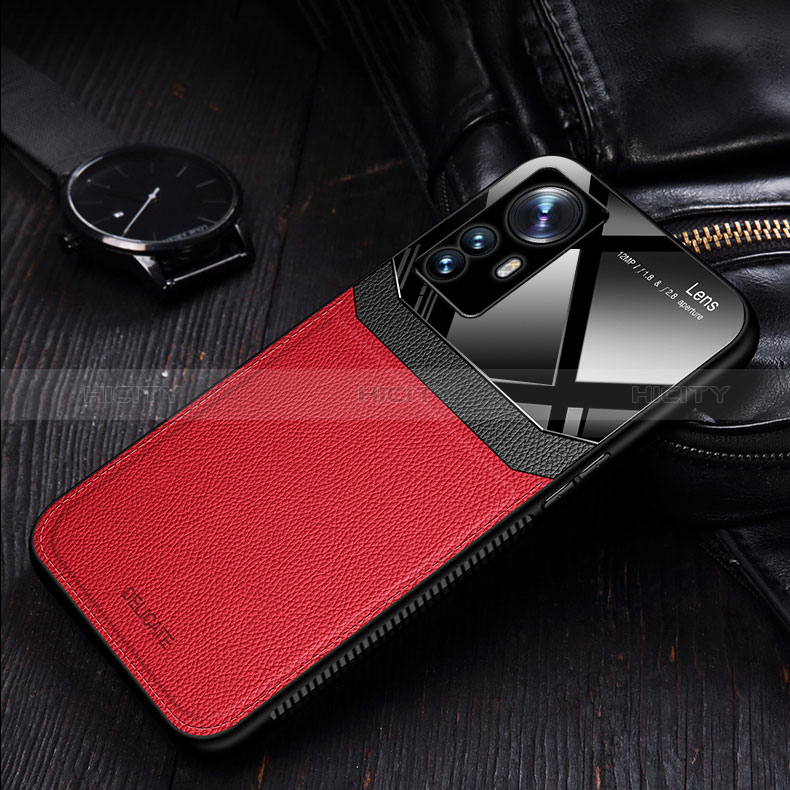 Funda Silicona Goma de Cuero Carcasa con Magnetico FL2 para Xiaomi Redmi K50 Ultra 5G