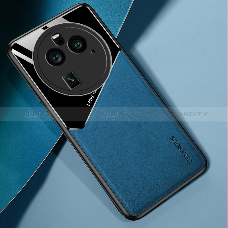 Funda Silicona Goma de Cuero Carcasa con Magnetico para Oppo Find X6 Pro 5G