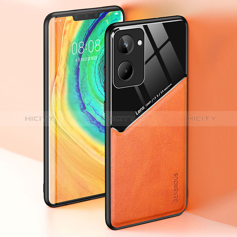 Funda Silicona Goma de Cuero Carcasa con Magnetico para Realme 10 4G