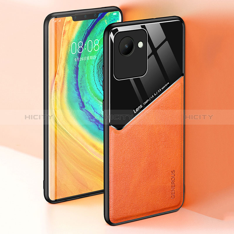 Funda Silicona Goma de Cuero Carcasa con Magnetico para Realme C30