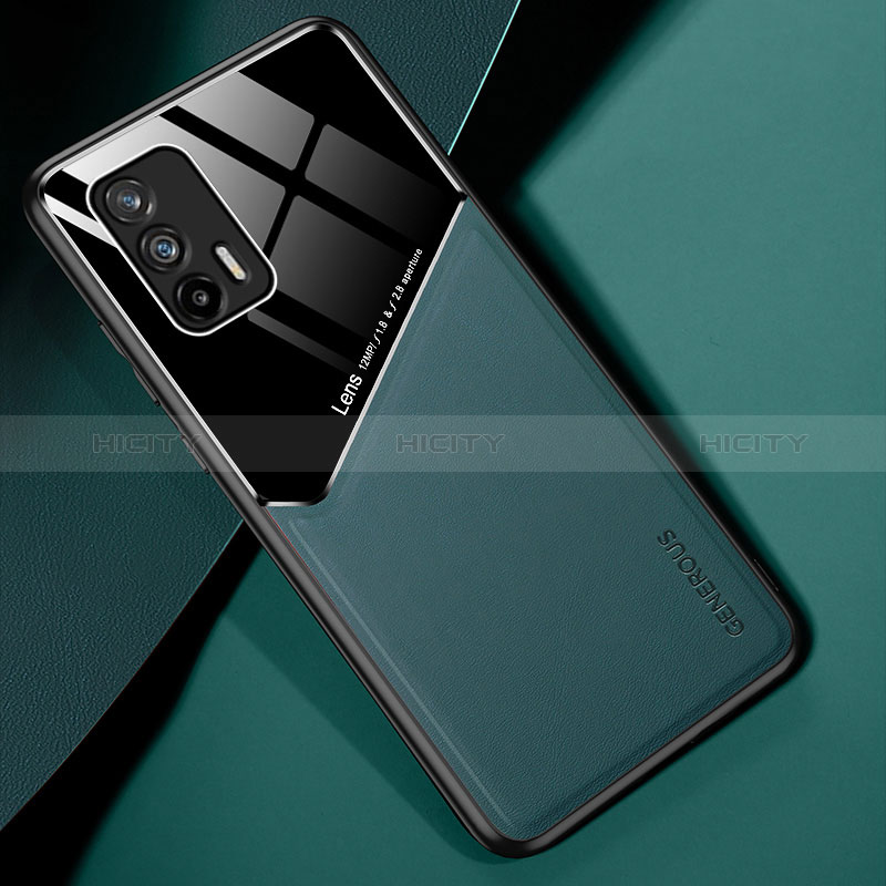 Funda Silicona Goma de Cuero Carcasa con Magnetico para Realme GT Neo 5G