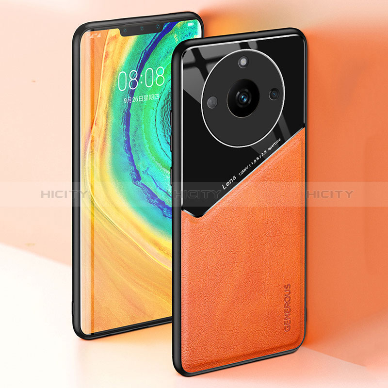 Funda Silicona Goma de Cuero Carcasa con Magnetico para Realme Narzo 60 5G