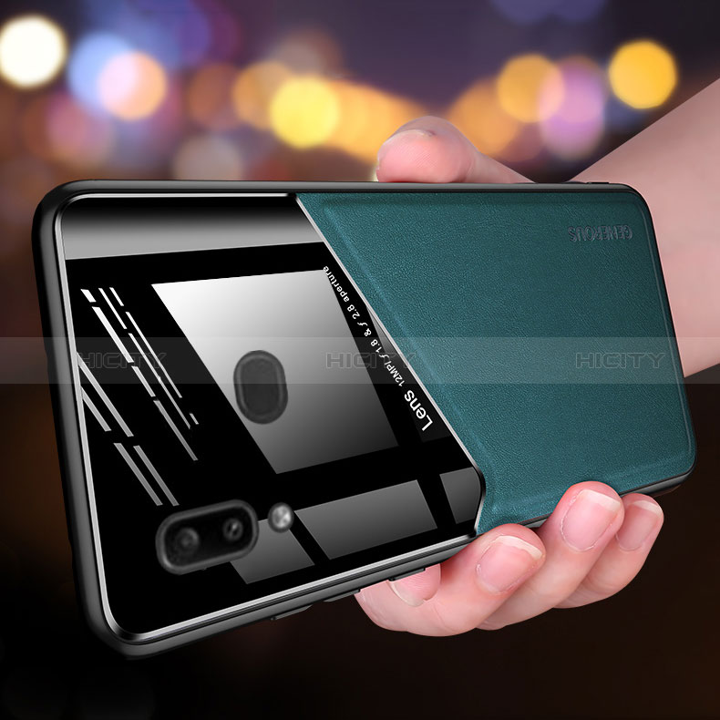 Funda Silicona Goma de Cuero Carcasa con Magnetico para Samsung Galaxy A10s