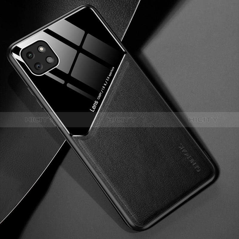 Funda Silicona Goma de Cuero Carcasa con Magnetico para Samsung Galaxy A22s 5G Negro