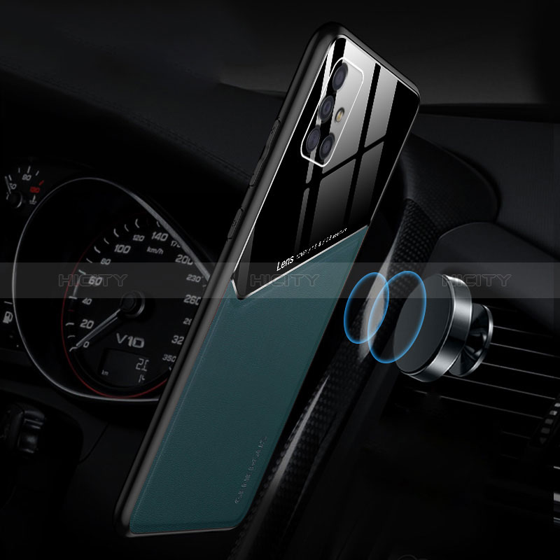Funda Silicona Goma de Cuero Carcasa con Magnetico para Samsung Galaxy A51 5G