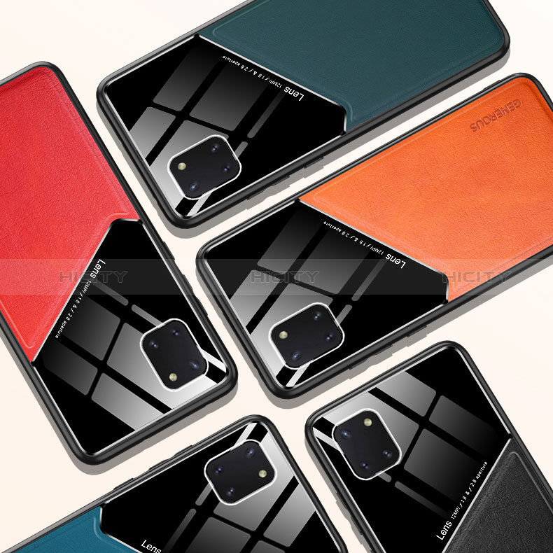 Funda Silicona Goma de Cuero Carcasa con Magnetico para Samsung Galaxy M60s