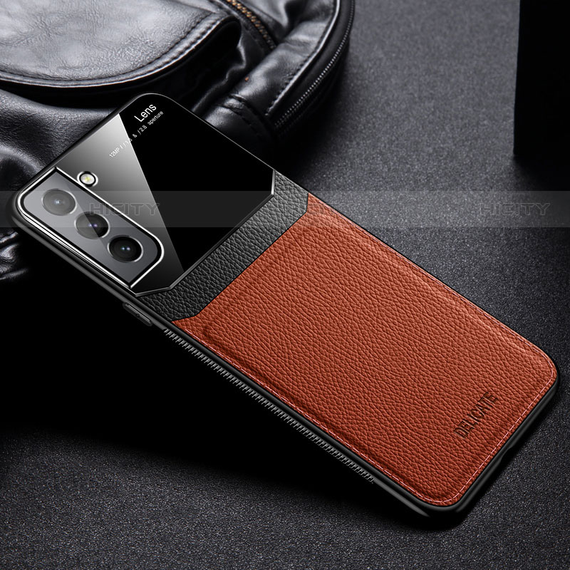 Funda Silicona Goma de Cuero Carcasa con Magnetico para Samsung Galaxy S21 5G