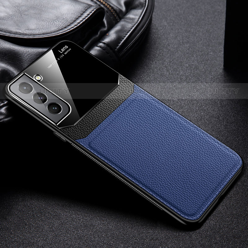 Funda Silicona Goma de Cuero Carcasa con Magnetico para Samsung Galaxy S21 5G