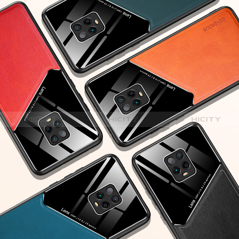 Funda Silicona Goma de Cuero Carcasa con Magnetico para Xiaomi Redmi 10X Pro 5G