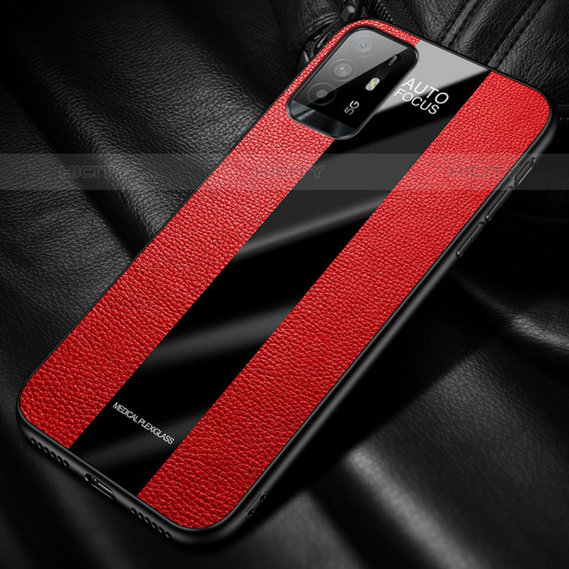 Funda Silicona Goma de Cuero Carcasa con Magnetico S01 para Oppo A94 5G