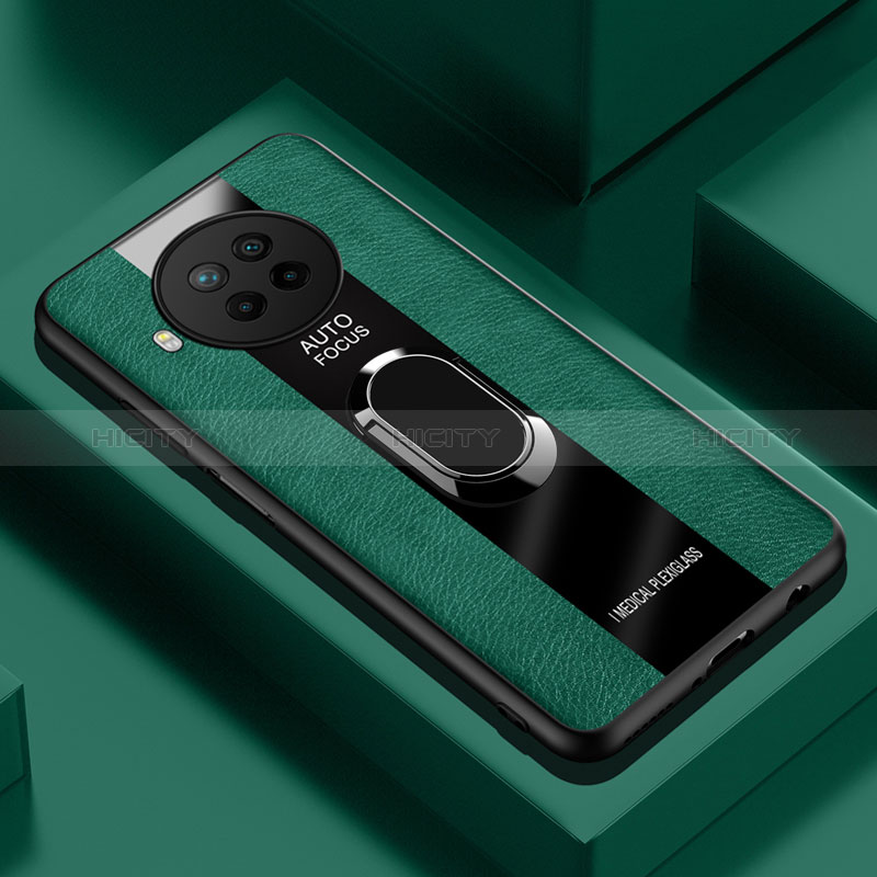 Funda Silicona Goma de Cuero Carcasa con Magnetico S01 para Xiaomi Mi 10i 5G Verde