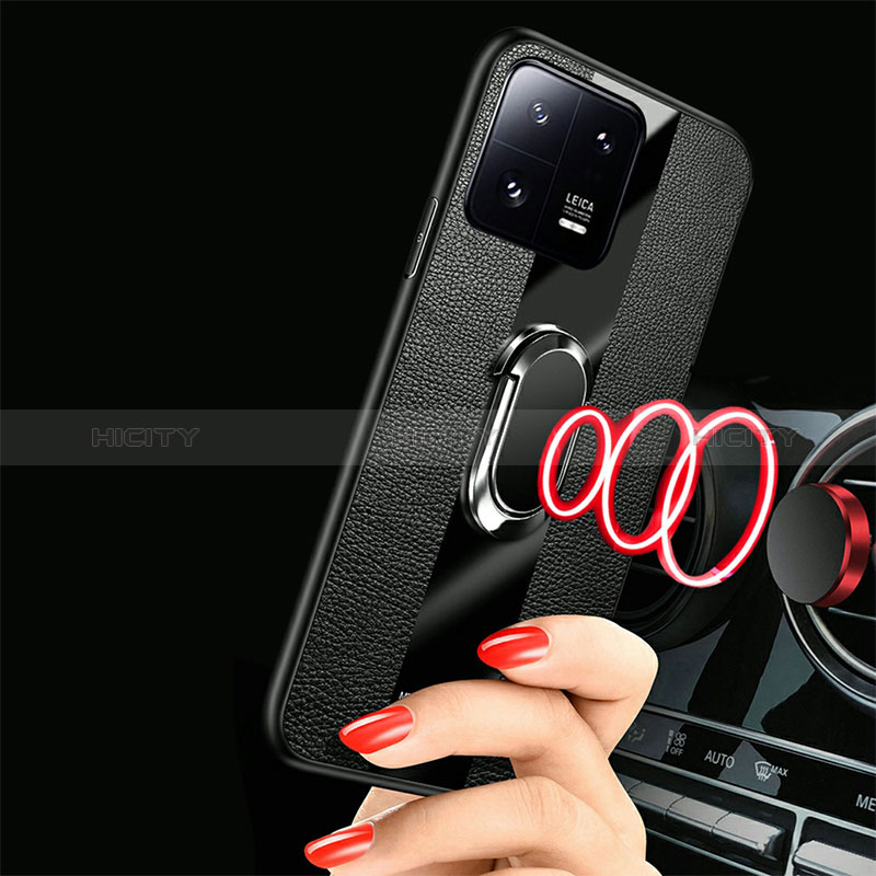 Funda Silicona Goma de Cuero Carcasa con Magnetico S01 para Xiaomi Mi 13 5G