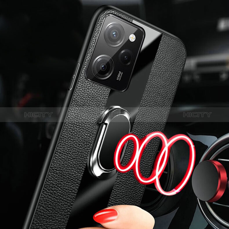 Funda Silicona Goma de Cuero Carcasa con Magnetico S01 para Xiaomi Redmi Note 12 Pro Speed 5G