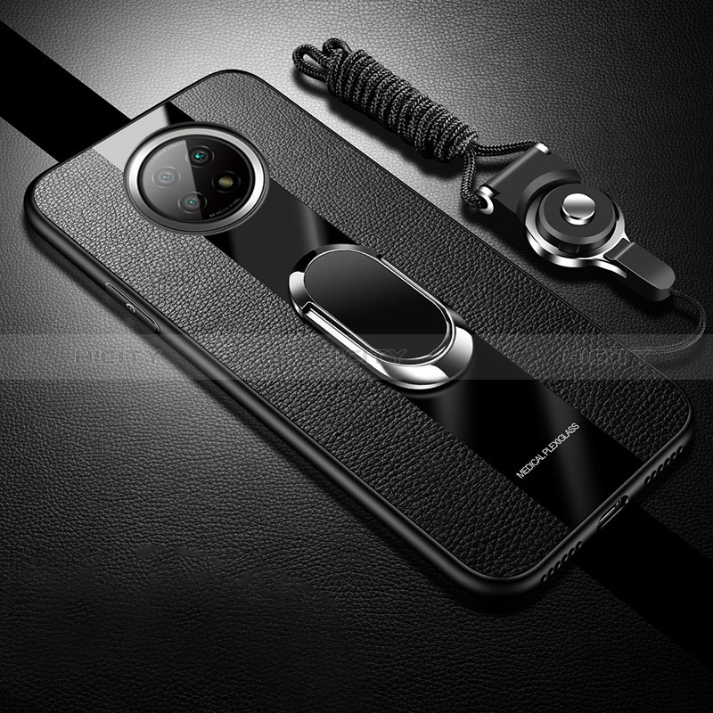 Funda Silicona Goma de Cuero Carcasa con Magnetico S01 para Xiaomi Redmi Note 9T 5G