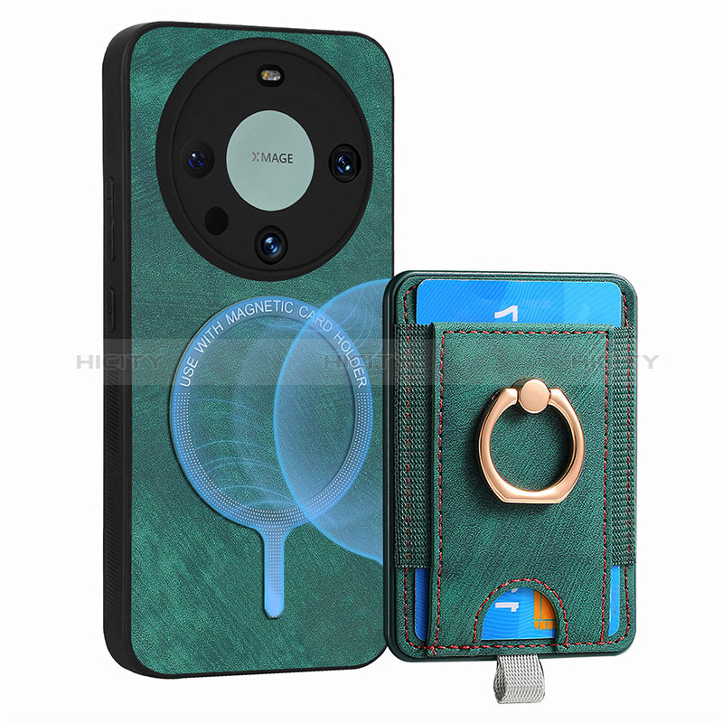 Funda Silicona Goma de Cuero Carcasa con Magnetico S01D para Huawei Mate 60 Pro