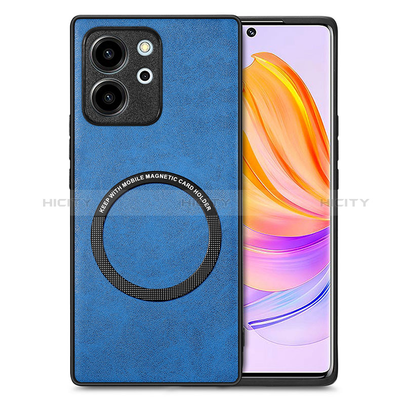 Funda Silicona Goma de Cuero Carcasa con Magnetico S02D para Huawei Honor 80 SE 5G