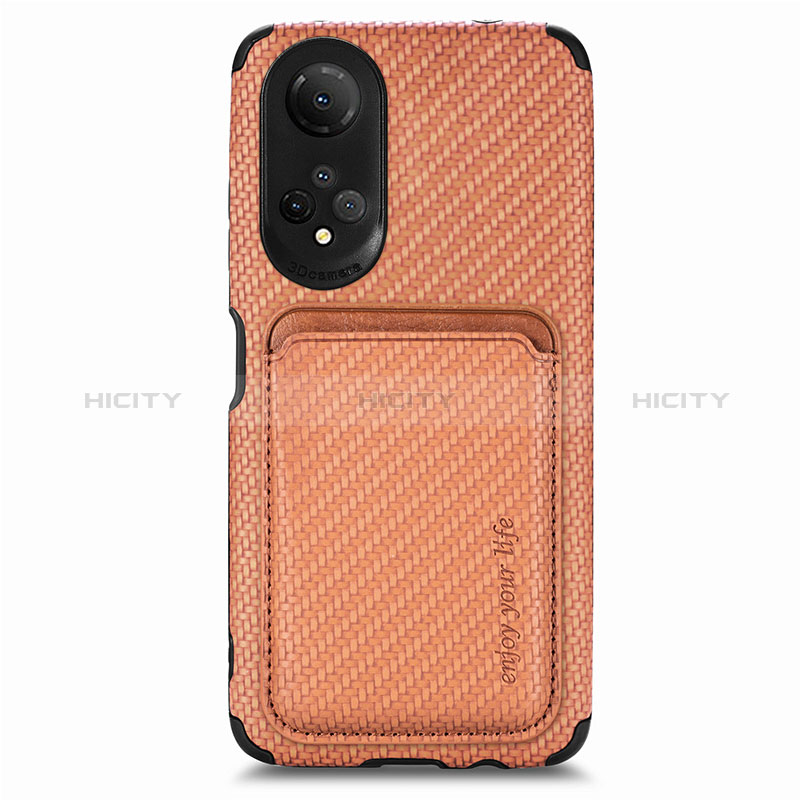 Funda Silicona Goma de Cuero Carcasa con Magnetico S03D para Huawei Honor X7