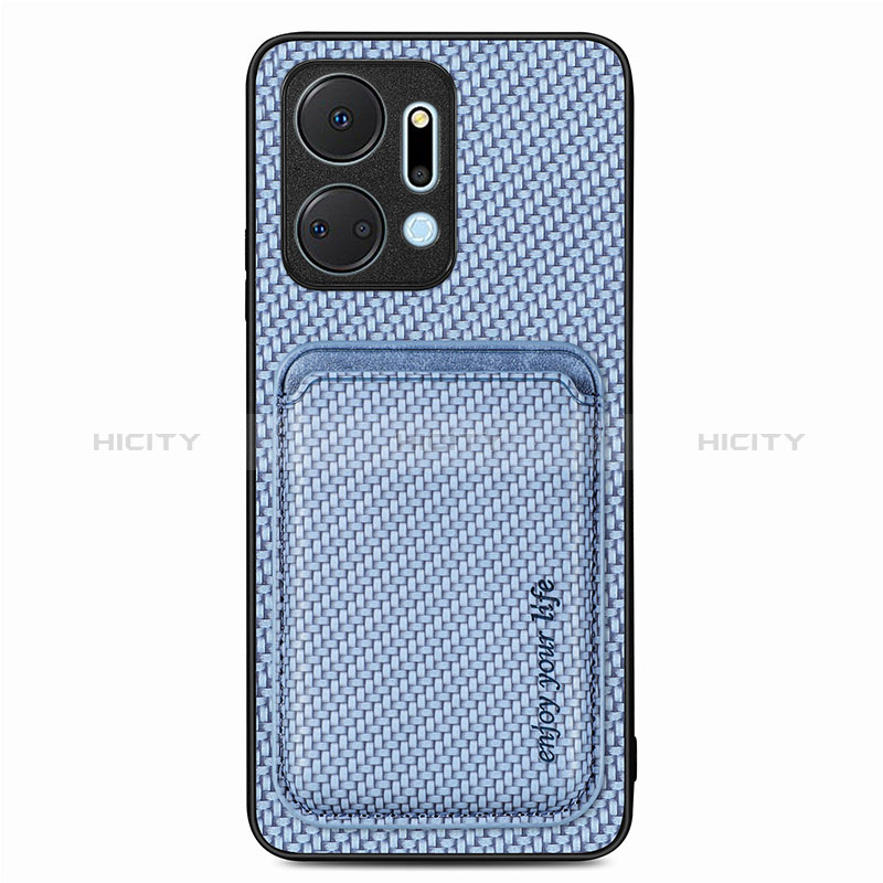 Funda Silicona Goma de Cuero Carcasa con Magnetico S03D para Huawei Honor X7a