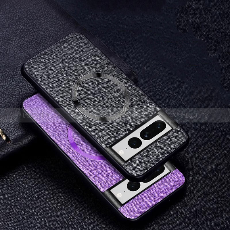 Funda Silicona Goma de Cuero Carcasa con Magnetico TB1 para Google Pixel 7 Pro 5G