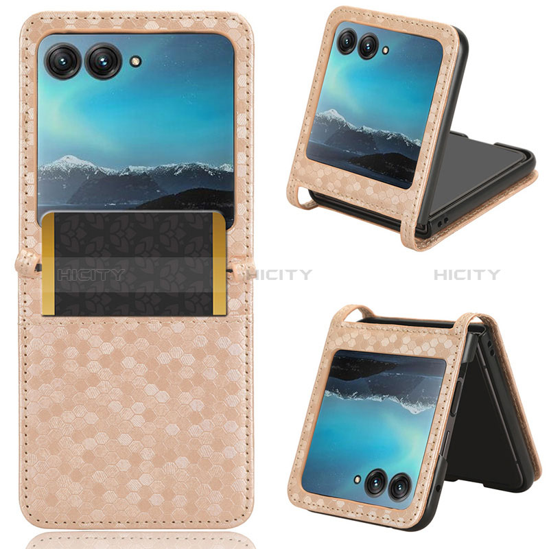 Funda Silicona Goma de Cuero Carcasa CX2 para Motorola Moto Razr 40 Ultra 5G